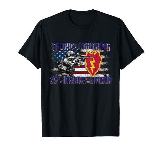 25th Infantry Division 25 ID Tropic Lightning Division T-Shirt