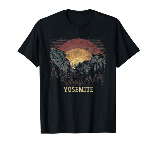 Yosemite - US National Park Vintage Men Women Kids Retro T-Shirt