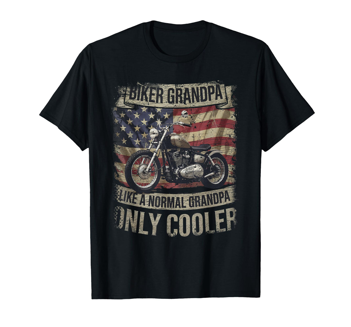 Grandpa Biker - Funny Motorcycle Rider Designs T-Shirt