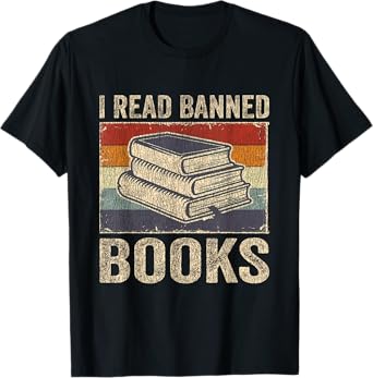 I Read Banned Books Week Librarian Freedom Reader Nerd Men T-Shirt