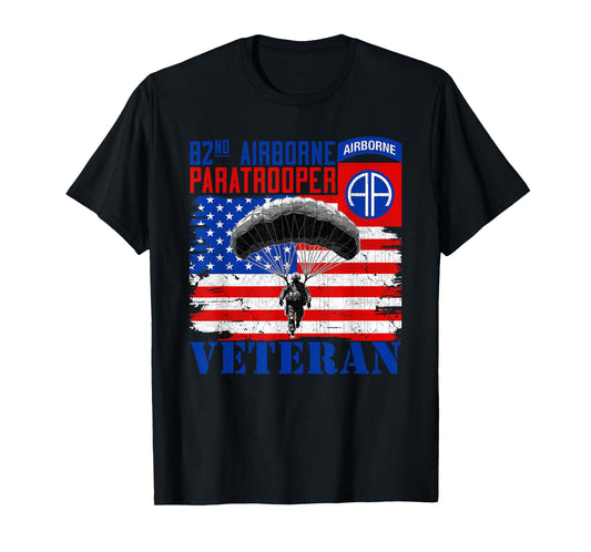 82nd Airborne Division Paratrooper Veteran Fort Bragg Gifts T-Shirt
