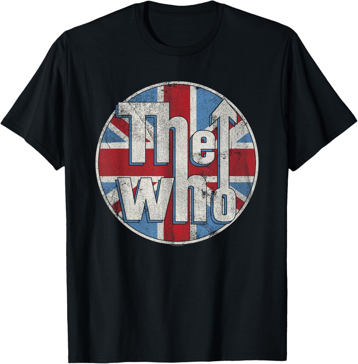 Official Distressed Union Jack Circle Logo Short Sleeve T-Shirt