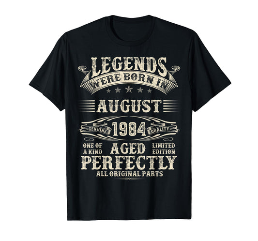 41st Birthday Gifts For Men 41 Year Old Bday August 1984 T-Shirt