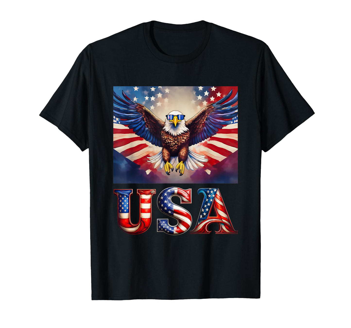 4th Of July Patriotic Bald Eagle USA 'Merica Men & Women T-Shirt