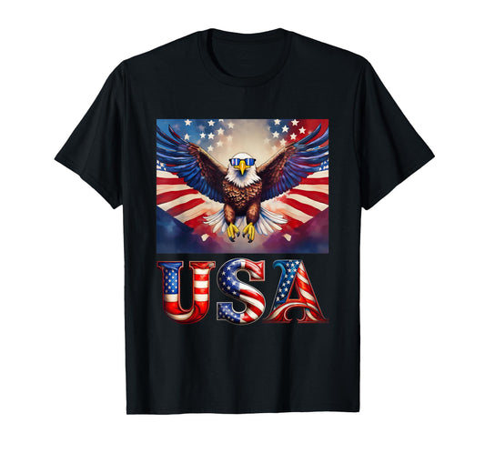 4th Of July Patriotic Bald Eagle USA 'Merica Men & Women T-Shirt