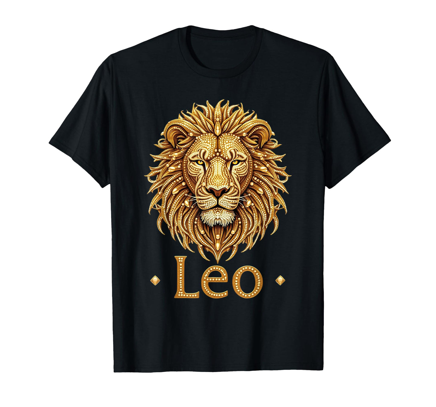 Fancy Gold and Diamond Leo Gift T-Shirt
