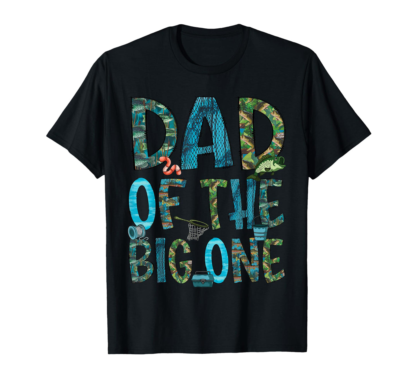 Dad Of The Big One 1st Birthday Party Fishing Matching T-Shirt
