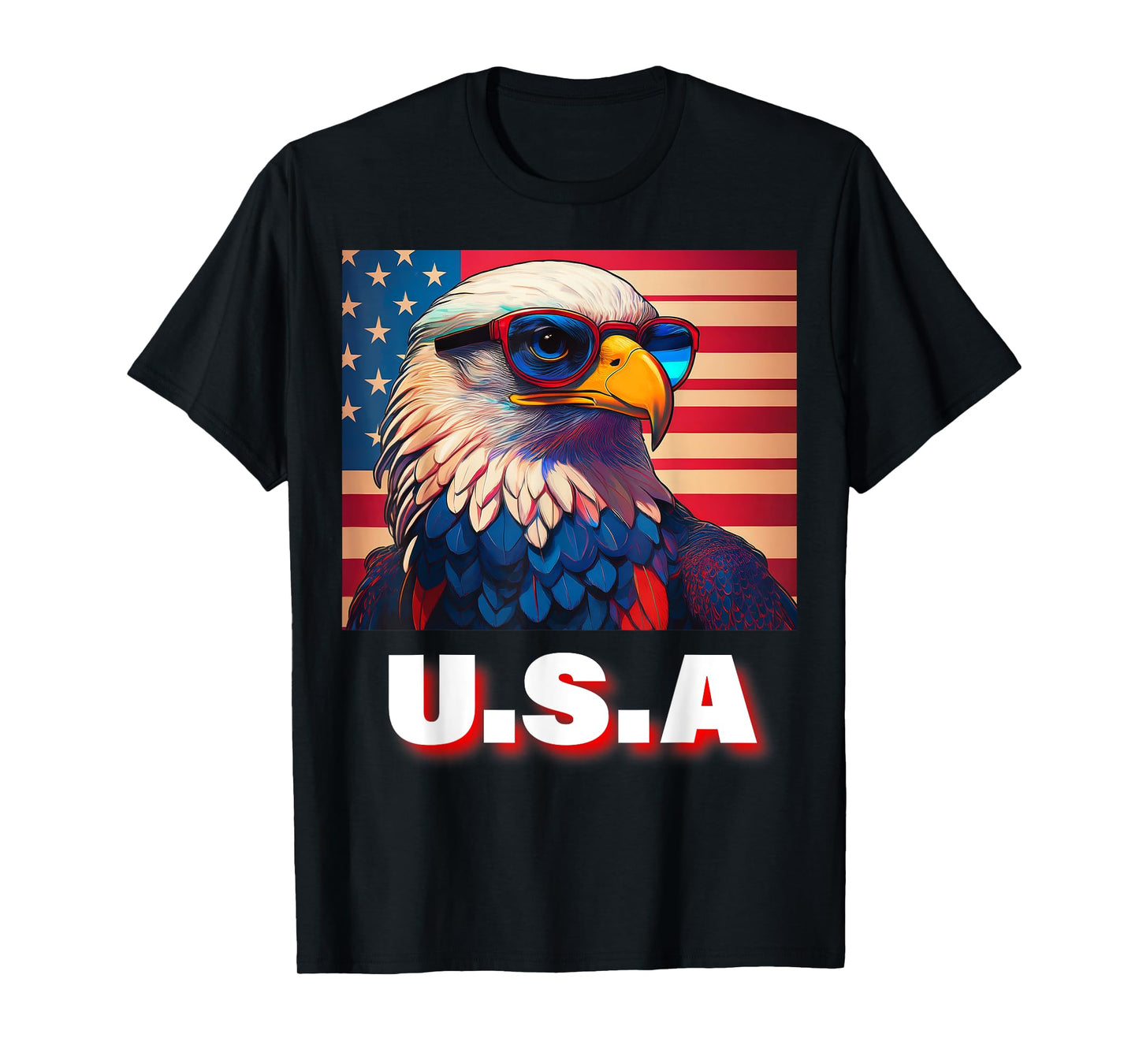 4th Of July Patriotic Bald Eagle USA 'Merica Men & Women T-Shirt