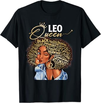 Leo Queen Sweet As Candy Birthday Gift For Black Women T-Shirt