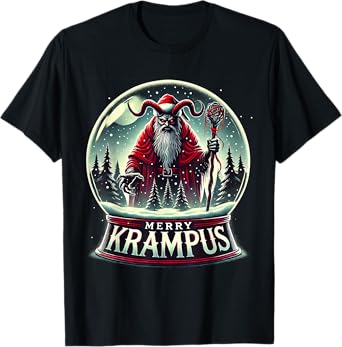 Krampus Is Coming To Town Horror Merry Krampus Christmas T-Shirt