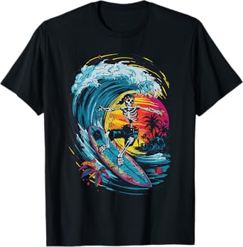 Skeleton Surfing T-Shirt
