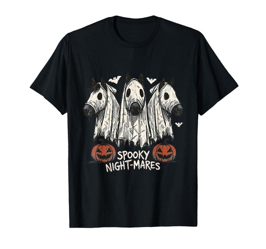 Spooky Night-Mares Horse Ghost Halloween Costume T-Shirt