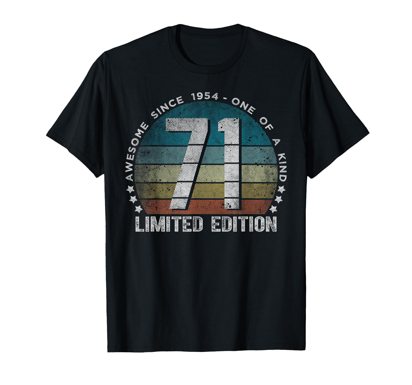 71 Year Old Gifts Vintage 1954 Limited Edition 71st Birthday T-Shirt