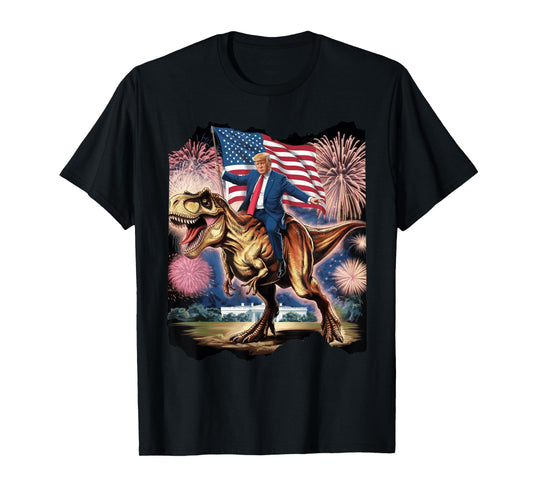 Donald Trump T Rex Dinosaur White House US America President T-Shirt