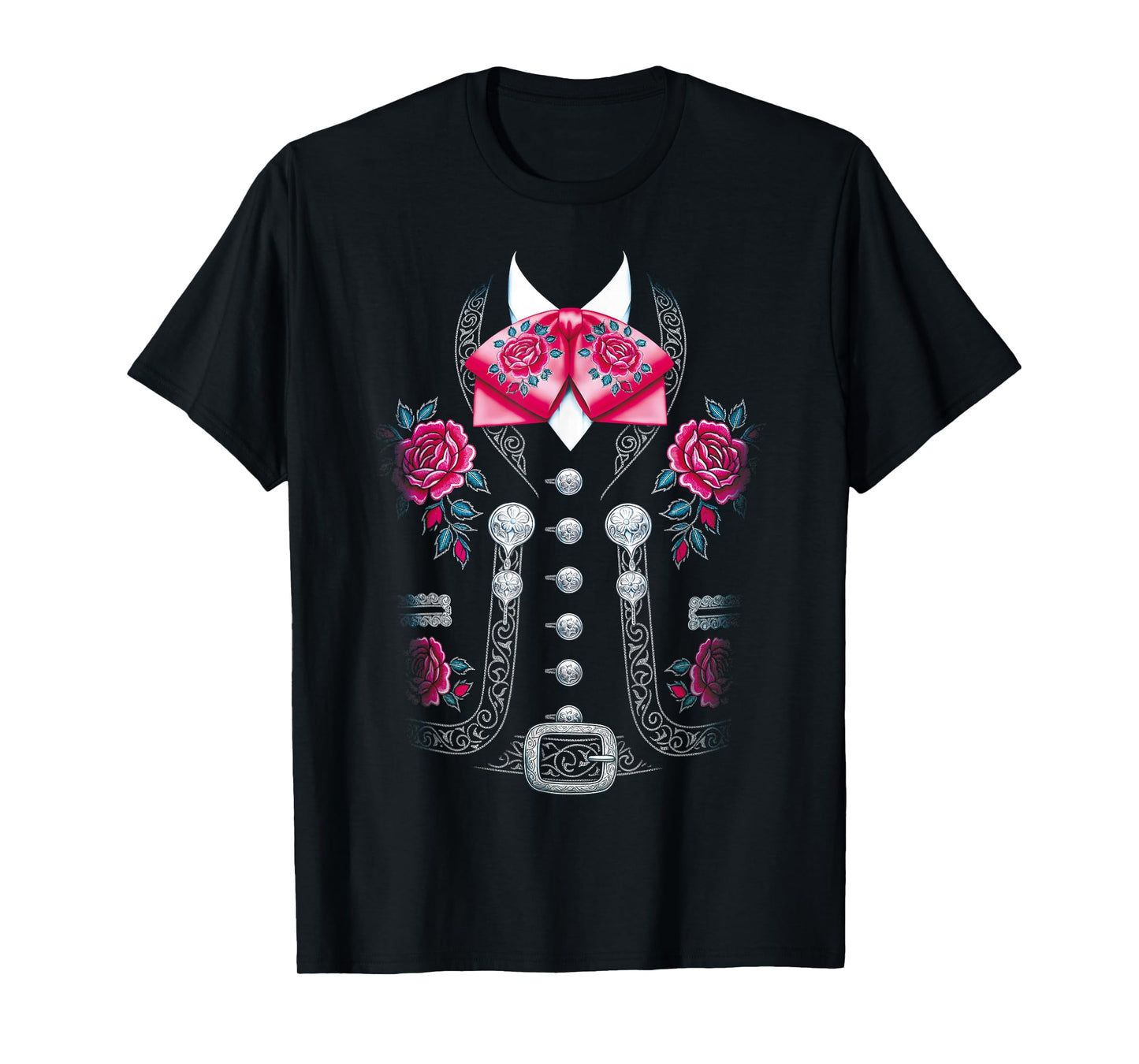 Mexican Mariachi Costume Funny Mexican Charro T-Shirt