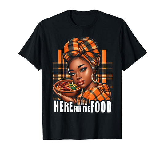 Creole Day, Here For The Food, Jounen Kweyol, Madras Women's T-Shirt