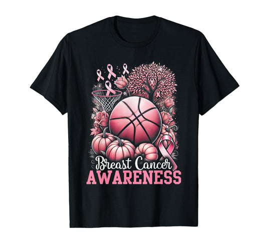 Basketball Breast Cancer Awareness T-Shirt