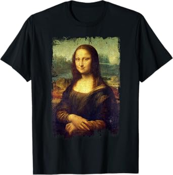 Mona Lisa by Leonardo da Vinci Famous Painting T-Shirt