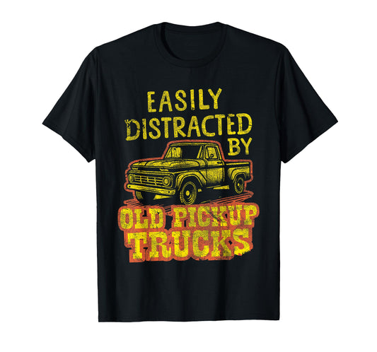 Vintage Farm Pickup Truck Owner Classic Car Lover Old Man T-Shirt