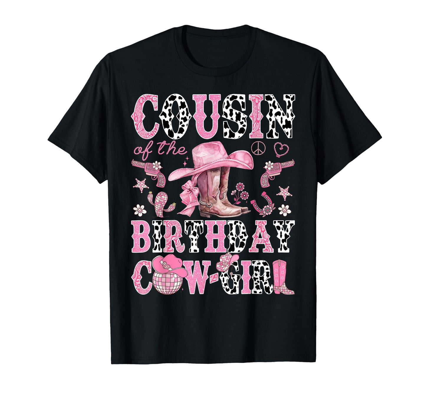 Cousin Of The Birthday CowGirl Rodeo Cousin Western T-Shirt