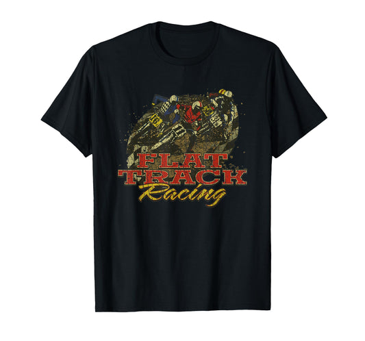 Vintage Flat Track Motorcycle Racing 1974 Dirt Biker T-Shirt