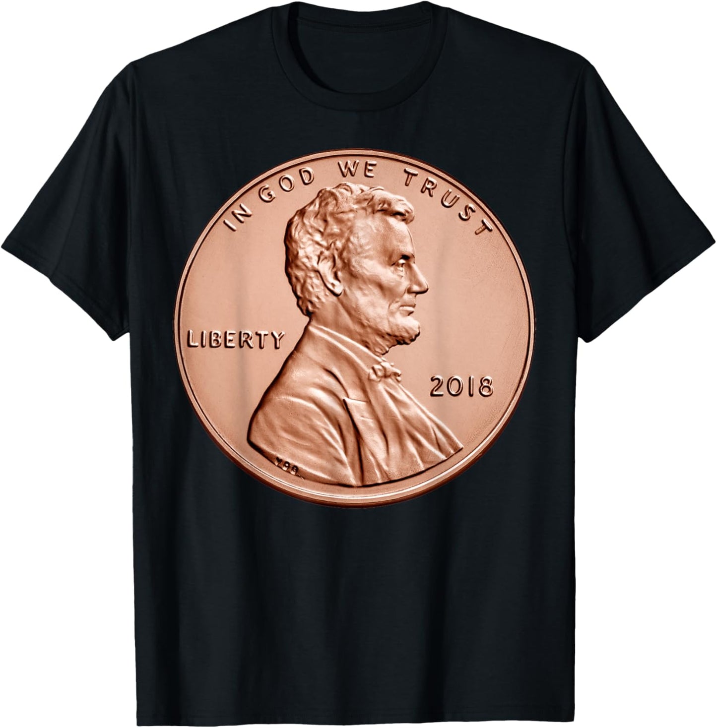 Penny Lincoln USA Coin 1 Cent TShirt America United States T-Shirt