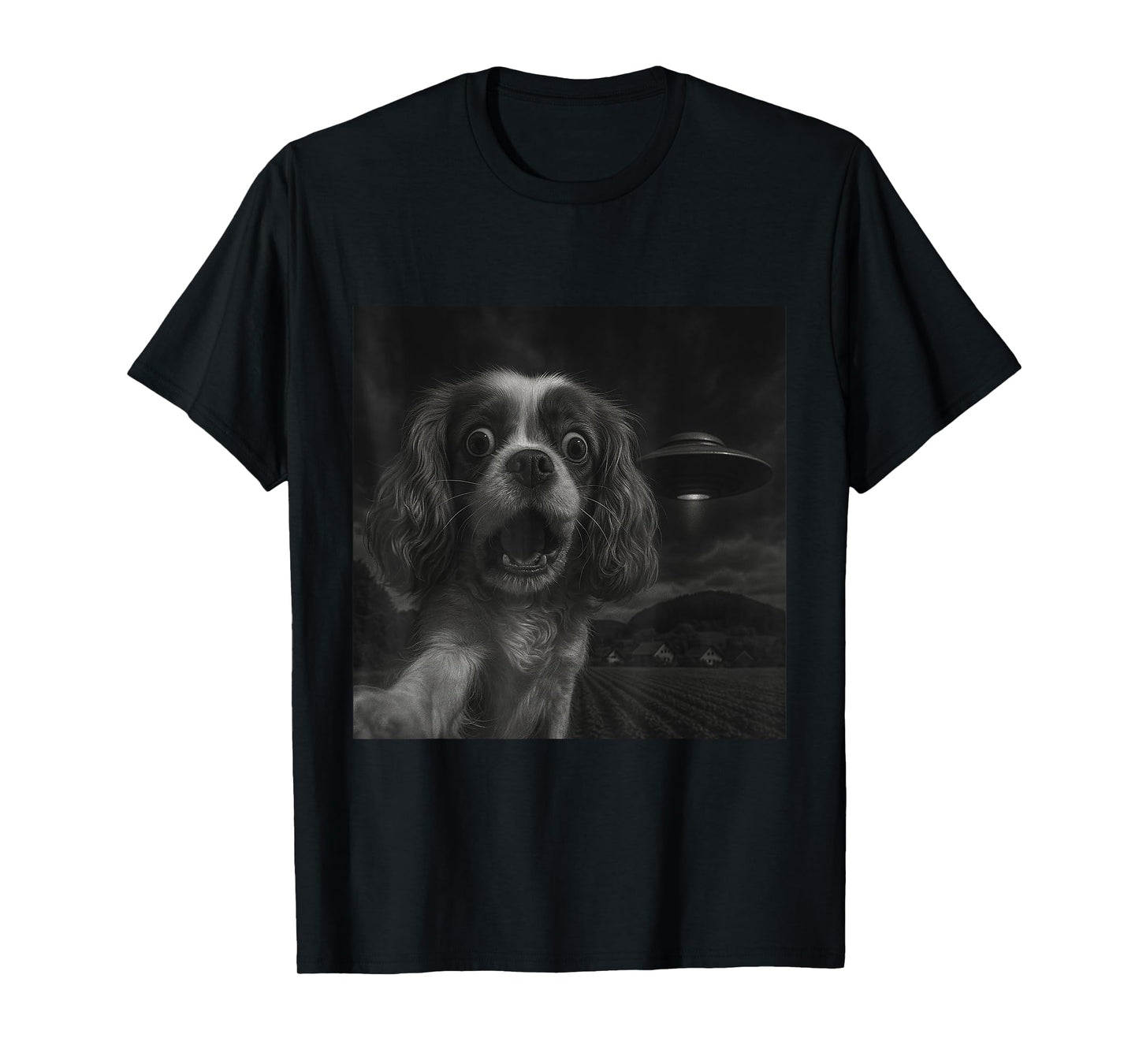 Cavalier King Charles Spaniel UFO Encounters T-Shirt