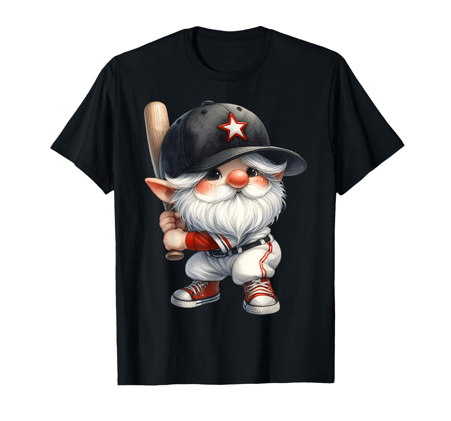 Funny Baseball Must Haves For Moms With Baseball Dad Gnome T-Shirt