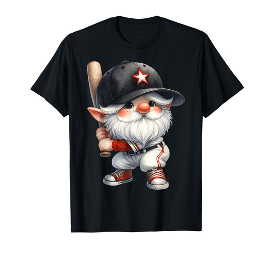 Funny Baseball Must Haves For Moms With Baseball Dad Gnome T-Shirt