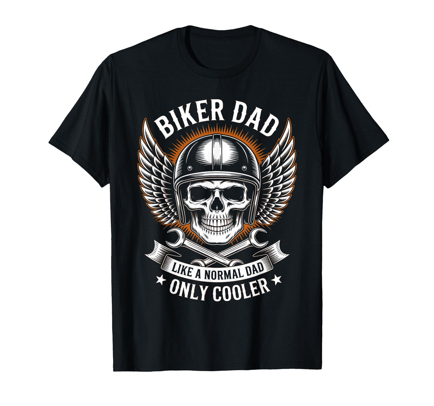 Biker Dad Motorcycle Father Rider Biker Dad Father's Day T-Shirt