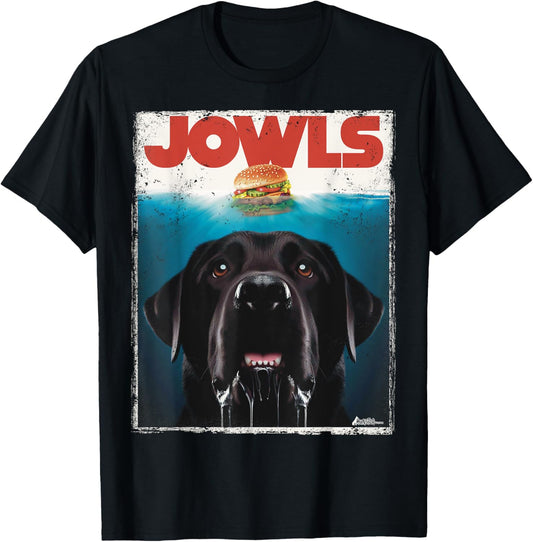 Funny Black Lab Jowls Tee, Labrador Retriever Mom Top, Dad T-Shirt