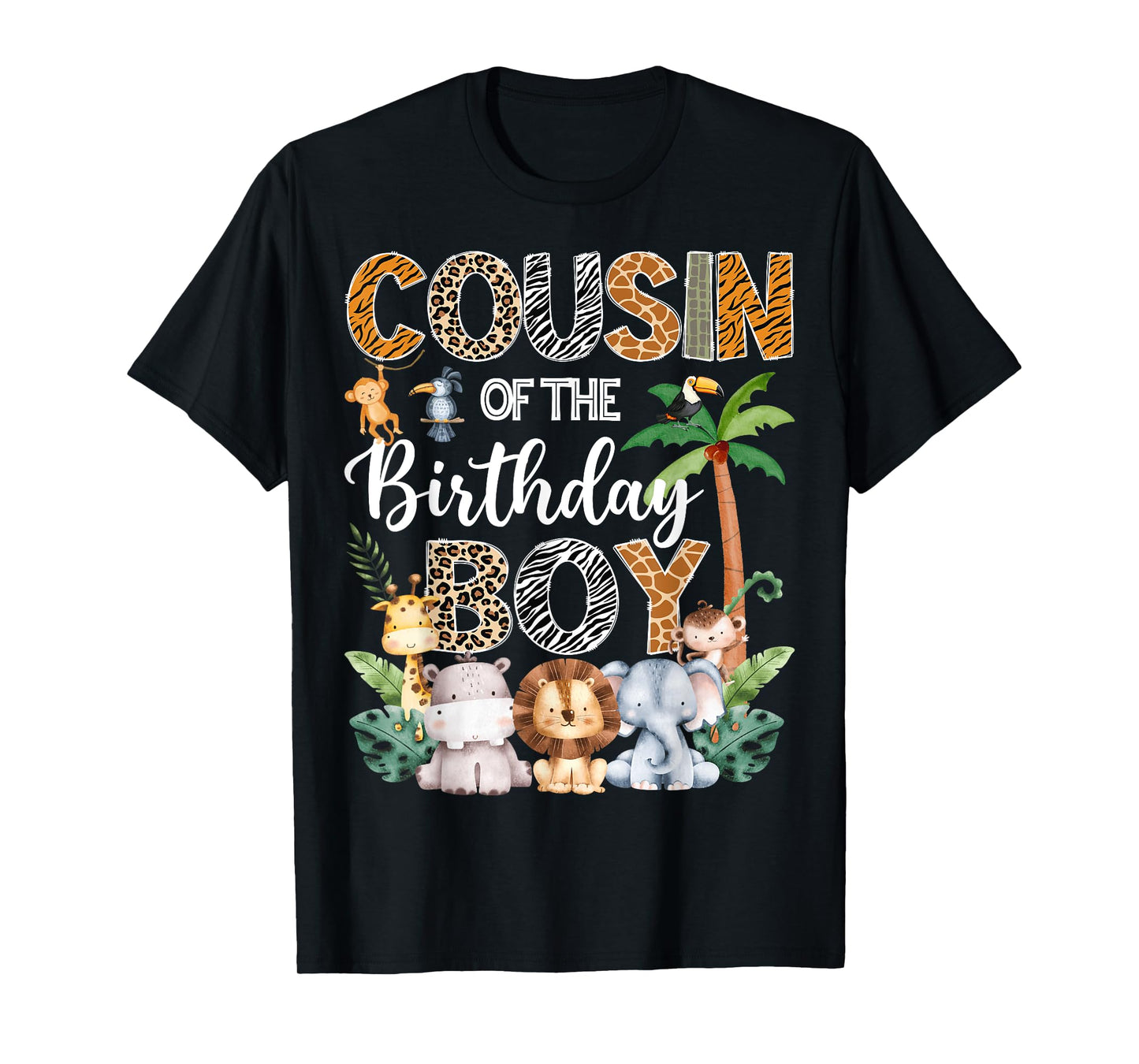Cousin Of The Birthday Boy Safari Jungle Bday Party T-Shirt