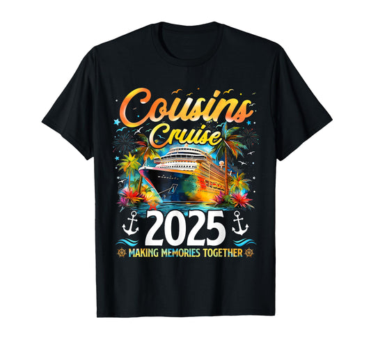 Cousins Cruise 2025 Cruising Summer Vacation Family Matching T-Shirt