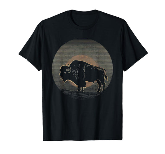 Buffalo Bison - Retro 70s 80s Graphic Vintage Men Women Kids T-Shirt
