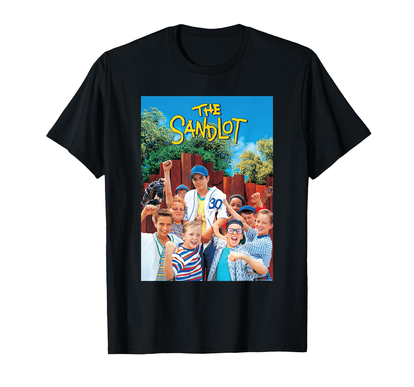The Sandlot Baseball Team Official 1993 Movie T-Shirt