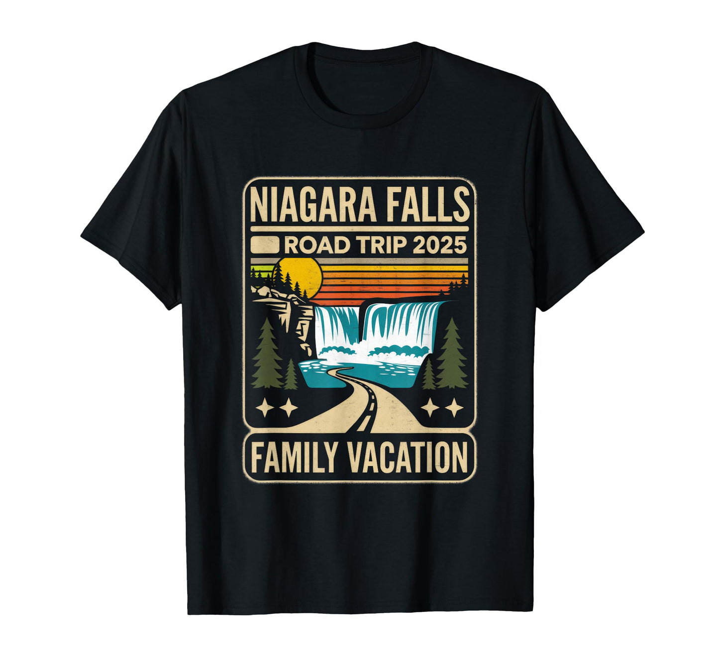 Niagara Falls Road Trip 2025 Family Vacation T-Shirt
