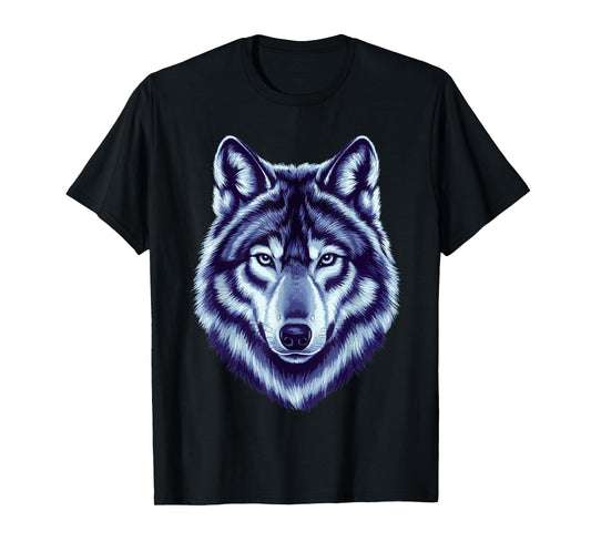Cool Wolf Art For Men Women Howling Wolf Wolves Lover T-Shirt