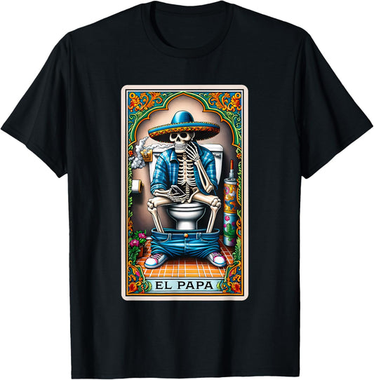El Papa Latino Tarot Card Spanish Doing Dad Shit Fathers Day T-Shirt