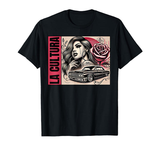 Chicano Mexican Culture Lowriders Classic La Cultura Chola T-Shirt