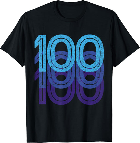 100 Lucky Number 100th Year Birthday Age Sports Team T-Shirt