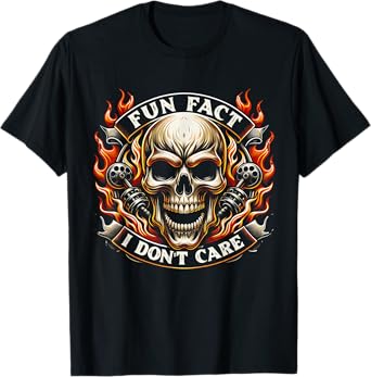 I Don’t Care Sarcastic Skeleton for Bold Humor Lovers T-Shirt
