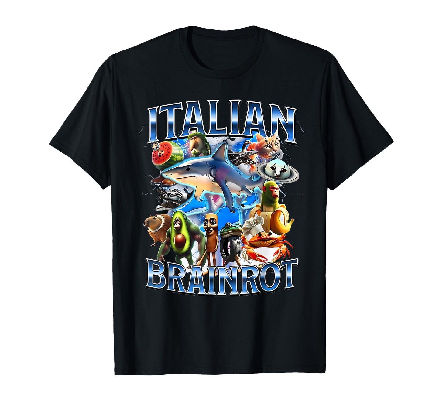 Tralalero Tralala Italian Brainrot Funny Shark Meme Kids T-Shirt
