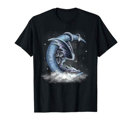 Dragon Sleeping With Moon Men Women T-Shirt T-Shirt