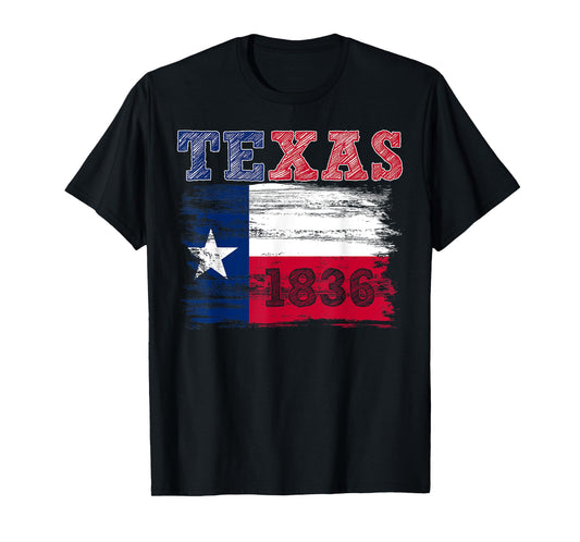 Texas Independence Day Freedom Since March 2 1836 Texas Flag T-Shirt