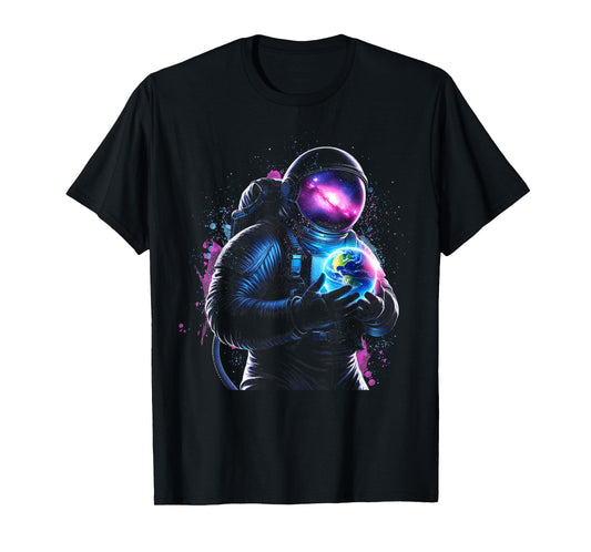 Astronaut Planet Earth Outer Space Galaxy Universe Science T-Shirt