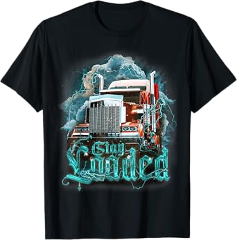 Truck Driver Design For Men Dad Big Rig Semi-Trailer Truckin T-Shirt