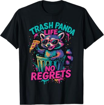 Funny Trash Panda More Thrash Can Less Trash Can't T-Shirt