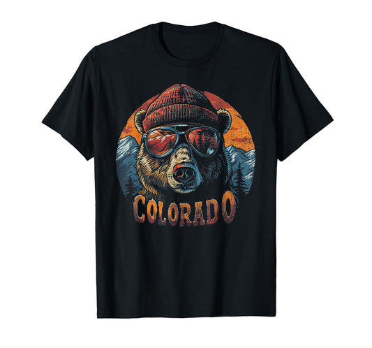 Colorado - Vintage Mountain Hiking Hiker Camping Camper Ski T-Shirt