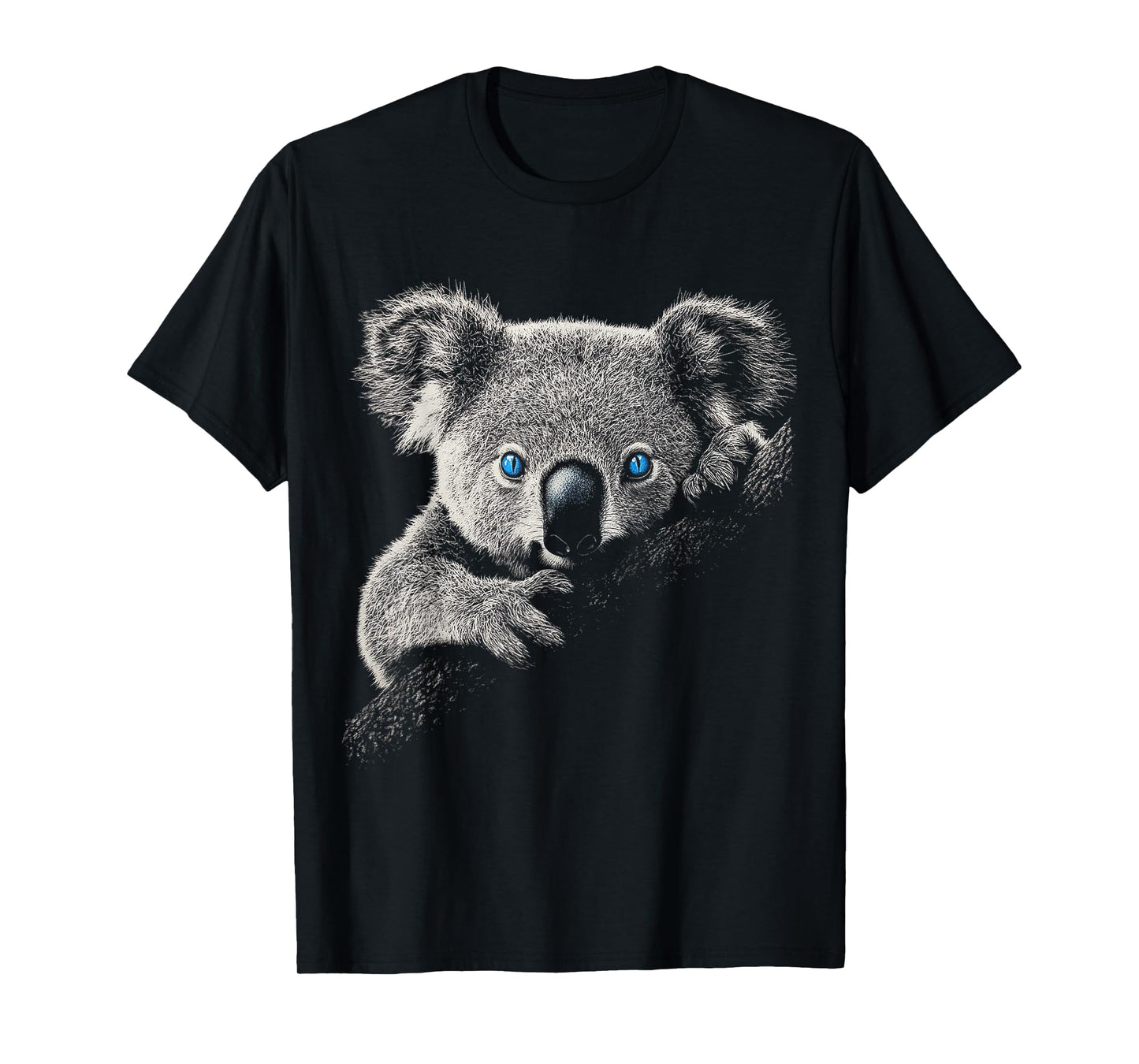 Koala Cute Face Print Animal Lover Motif Blue Eyes Art Koala T-Shirt