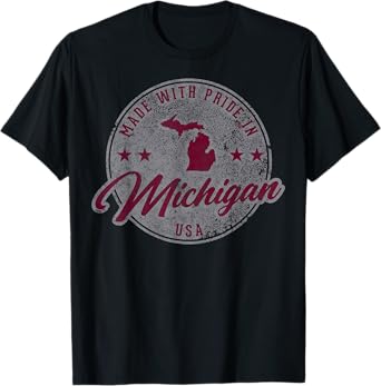 Vintage Great Lakes State Michigan Yooper Family Vacation T-Shirt